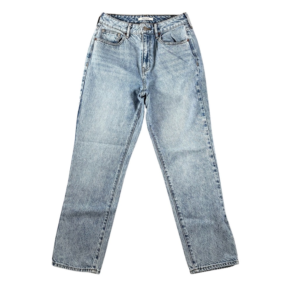 PacSun Mom Jean Light Wash Blue Denim High Rise Jeans Womens Size‎ 26